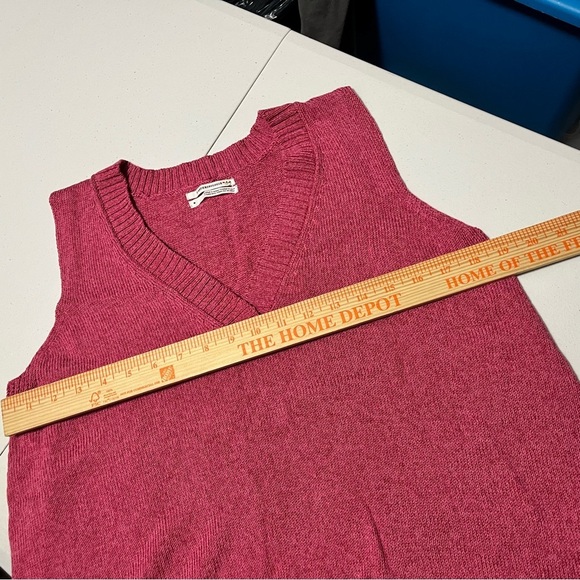 Anthropologie Camilla Pink V-Neck Knit Flowy Sweater Tank Medium R2 - Picture 8 of 8